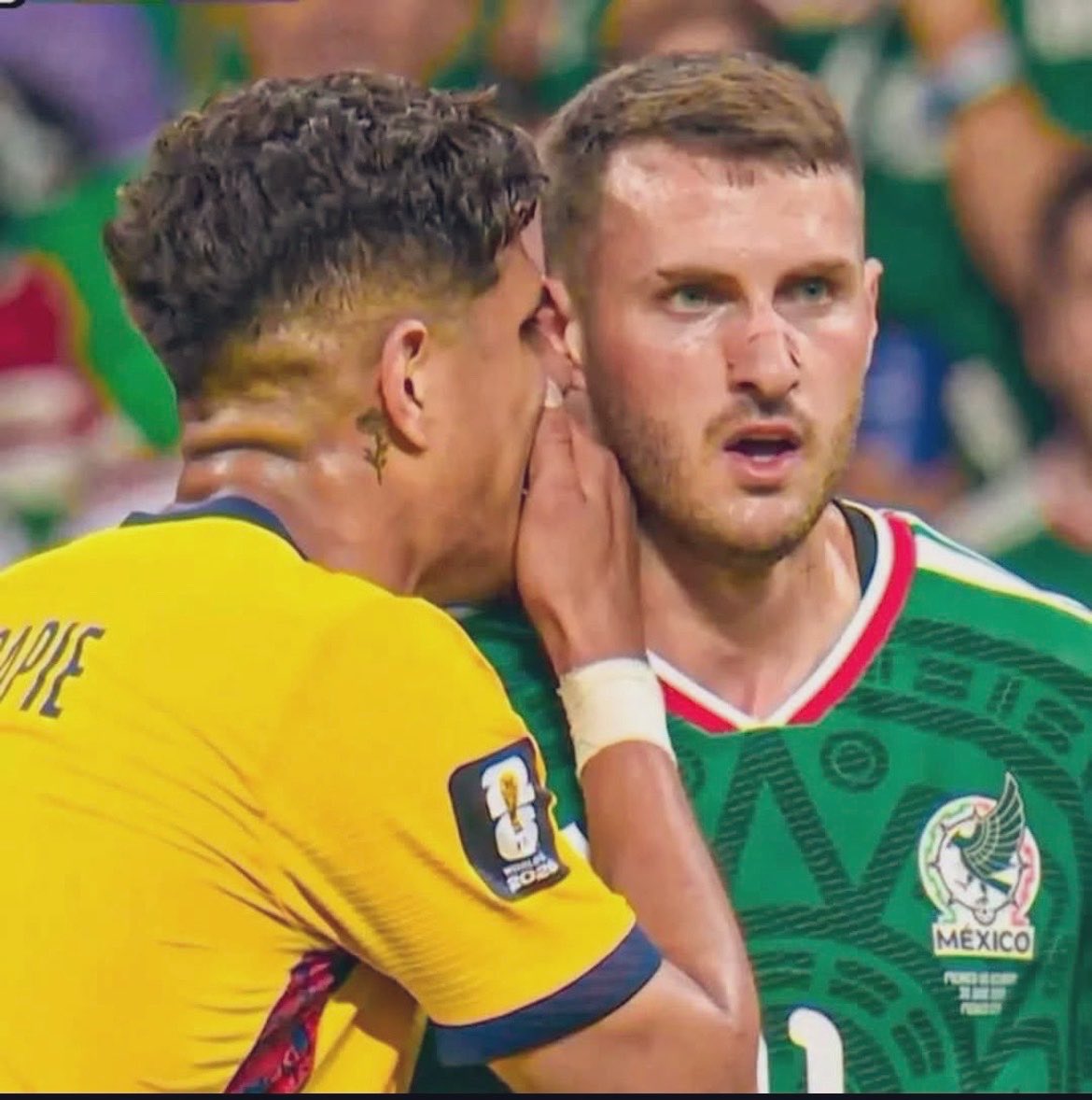 miauucupid's tweet photo. au piero hincapié x santiago gimenez

piero hincapie no se controla y insulta a santi sin pensar en las consecuencias que traerían en el partido y a futuro

o donde un mexicano fresa y un ecuatoriano cholo terminan odiándose y bardeandose entre ellos hasta que se enamoran https://t.co/Fvk5xmL67E