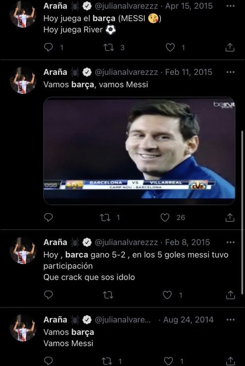 PedriFCB's tweet photo. .@Atleti dejen que Julian cumpla su sueño hijos de puta. https://t.co/tP5E4eIhKa