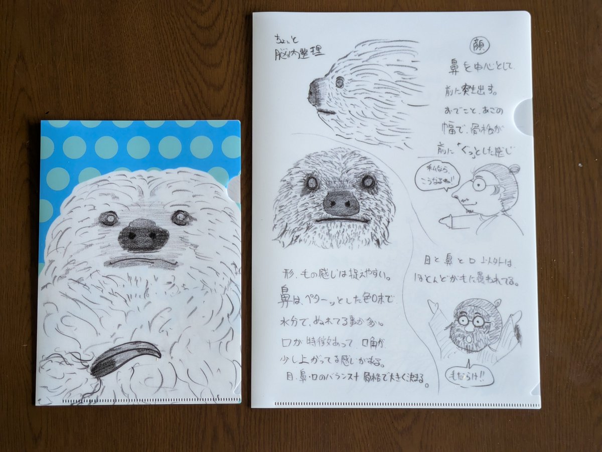 kichitarou_k's tweet photo. 【グッズの紹介】
『KYOTO SLOTHS FESTIVAL2026』にて販売予定のグッズ紹介です🦥

①フタユビナマケモノの原画
②アクリルスタンド
③スケッチクリアファイル
④直筆スケッチ団扇(サイン入り)

会期：8/11(火)〜8/23(日)
会場：京都市動物園東門　ミライハウス
#ミライ���ウス
#ナマケモノ
#琴塚吉太朗 https://t.co/yGR0ZemQkG