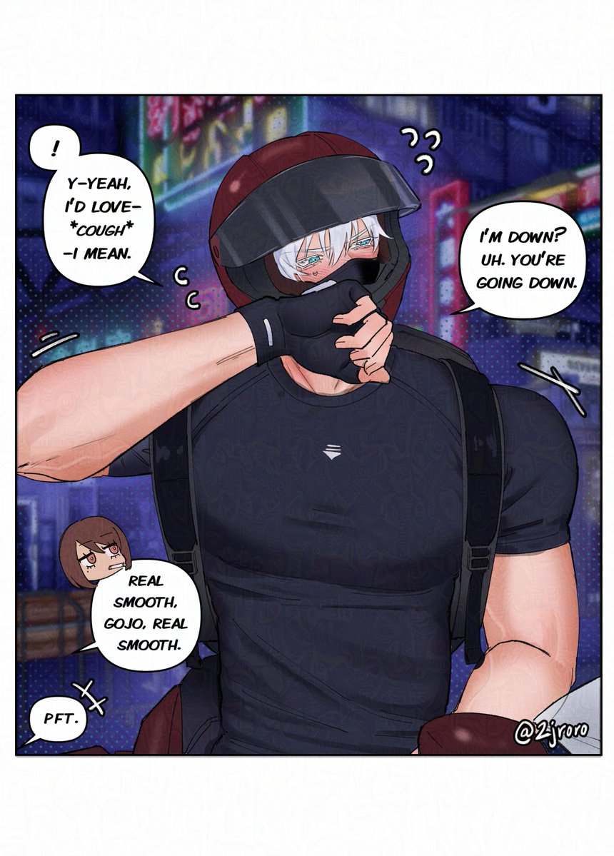 2jroro_alt's tweet photo. biker satosugu AU~ 🏍️💘 https://t.co/YdTlYRjIkG