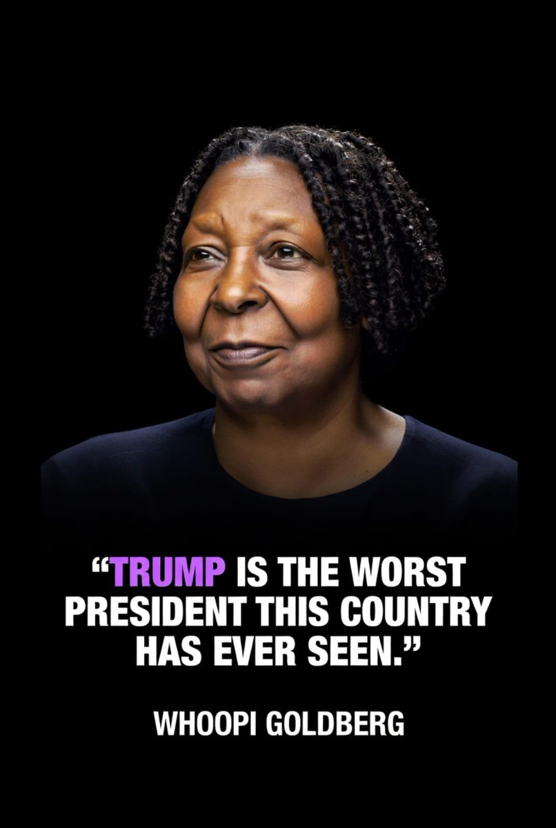 0ivankaTrump1's tweet photo. Whoopi Goldberg: “Trump is the worst president this country has ever seen.”

Thoughts? https://t.co/dpeRpwZYbz