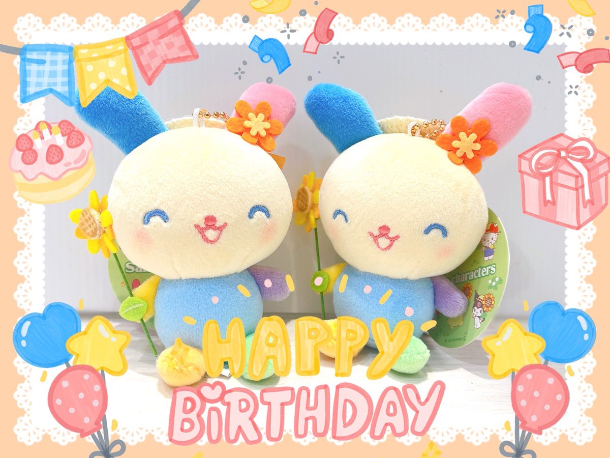 munyu_modi's tweet photo. 🎂🧡お誕生日🧡🎂

本日、8月7日は
#ウサハナ の誕生日🎉

夏が大好きな元気なウサギの女のコ🐰
ちょっぴりカーブした長い耳とつぶらな青いヒトミがチャームポイント🎶

ぜひ新宿マルイアネックス 2Fへ
お祝いに来てください🌼

#サンリオ #sanrio #サンリオキャラクターズ https://t.co/a2Ks9IRvrO