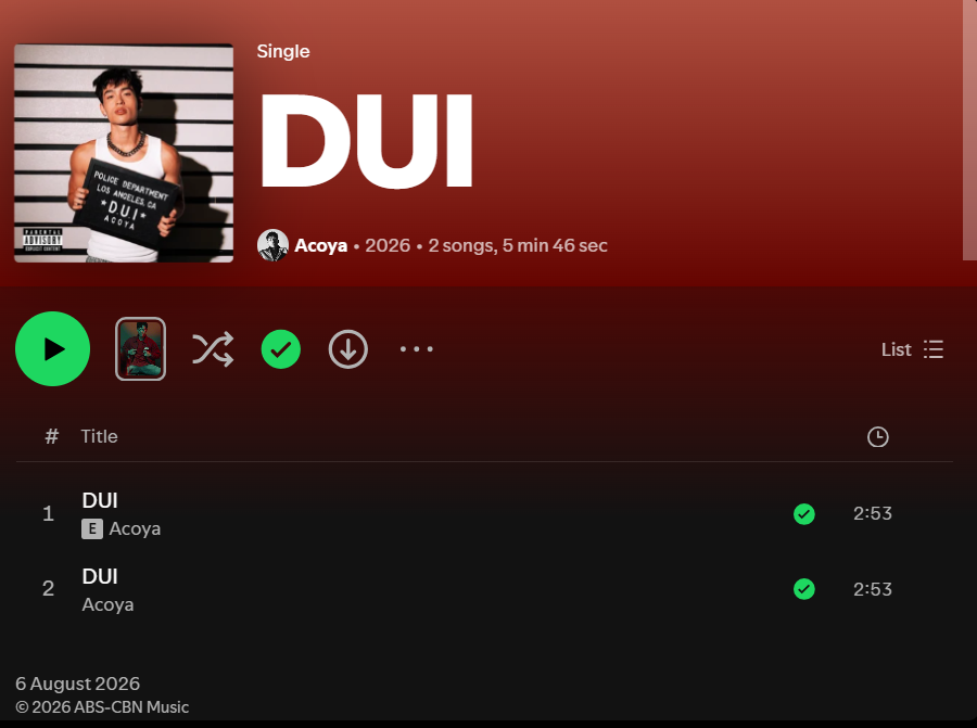 bydcath_'s tweet photo. What a discovery! "DUI" is a smooth, groovy song. And the artist, Acoya, is HOT🔥
#Acoya #Acoya_DUI #ABSCBNMusic https://t.co/g8LOfpcb0E