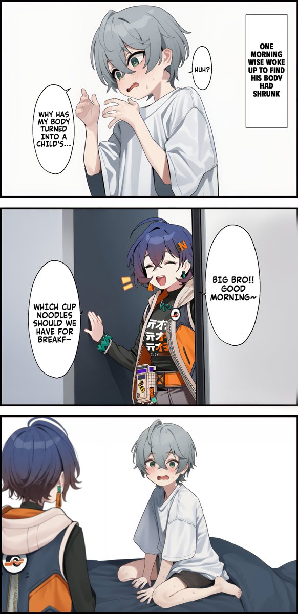raymnd_x's tweet photo. ☆〈English Translation〉

The Adventures of Smol Wise (Day 1) https://t.co/LXAkDDKPzA