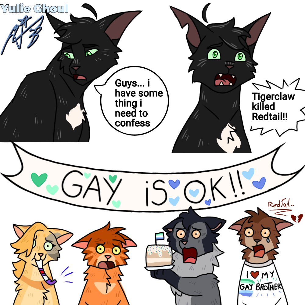 YulieGhoul's tweet photo. Ravenpaw's confession 
#warriorcats #wc https://t.co/M1ZnHoxnOI