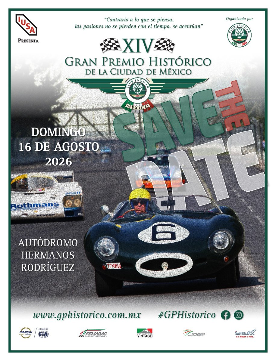 Telcel_Racing's tweet photo. ¿Quieren asistir al Gran Premio Histórico de la Ciudad de México? 👀

Tenemos accesos cuádruples para ustedes. 😎

Les dejamos la dinámica aquí ⬇️
https://t.co/VZ5hk6xQTp

#AMáximaVelocidad https://t.co/MdO1VB5e4S
