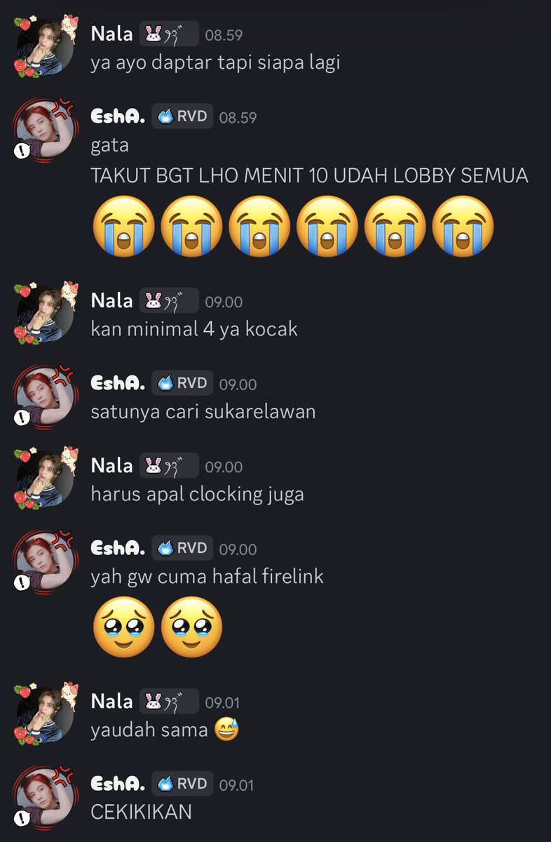 EshaBND's tweet photo. Bg apa hukumnya pengen ikut funmatch tapi ga hafal clocking. 🥹🥹🥹🥹 https://t.co/tmdcxMmCj8