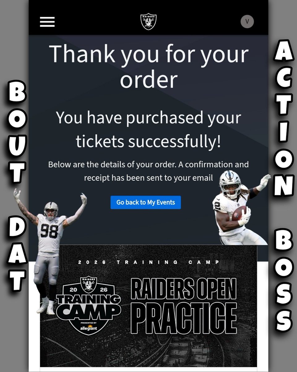 Legion59999's tweet photo. 🗣️ JUST WON BABY ‼️
#RaiderNation 4 LIFE ✋📖 https://t.co/ORnywo1HvB