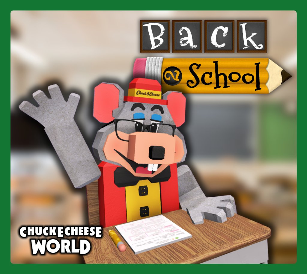 CEC_World_NEWS's tweet photo. You’ve got to learn! Grow big, get a job, and bring your earn! Celebrate going "Back to School" with Chuck E. Cheese World! https://t.co/xdeSjowfoQ