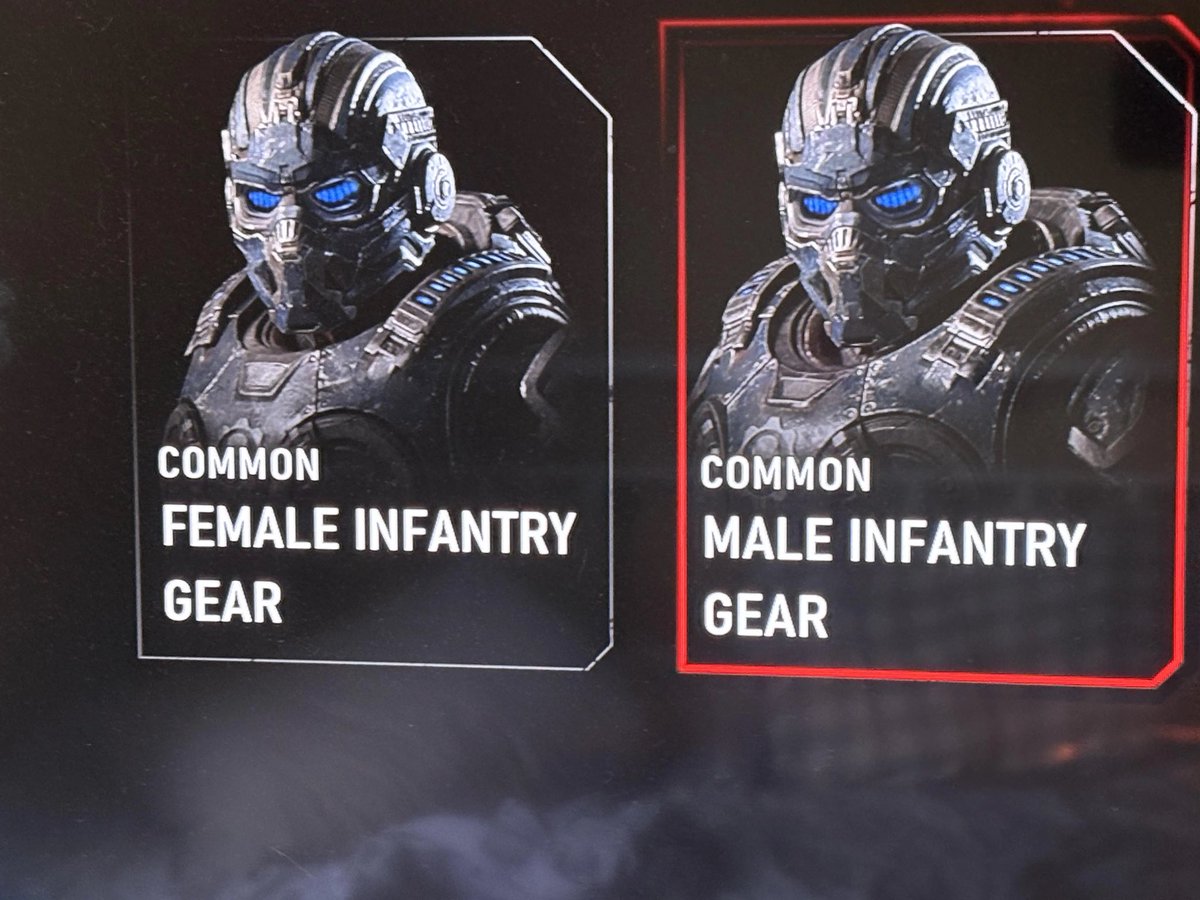 madcap412's tweet photo. Gears of War E-Day makes a distinction between male and female 🔥

Ok…now I’m starting to feel the Gears hype 🔥

We might be back bro https://t.co/SEpnSpSen4