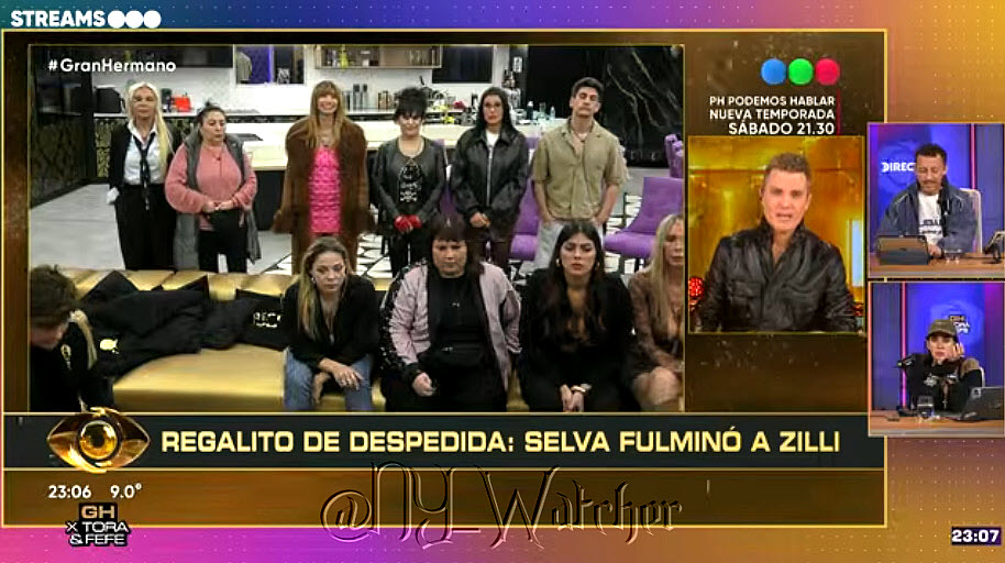 NY_Watcher's tweet photo. #GH2026 Santiago now talks with the Housemates and Selva had to Directly Nominate a Housemate - She Chose to Nominate --> ZILLI <-- So the UPDATED EVICTION List is now --> CHARLOTTE - MAJLUF - SOL - HANSSEN - PINCOYA - ZILLI <--🗣️📝🤔
#GranHermano
#GeneraciónDorada https://t.co/5bYMalBGdi
