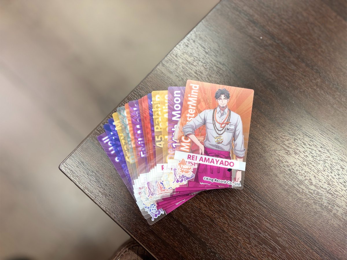 meloqkun's tweet photo. 【交換譲渡】 ヒプノシスマイク ヒプマイ フィッシュソーセージ クリアカード

譲 一郎 二郎 三郎 ☆左馬刻 ☆銃兎 理鶯 乱数 幻太郎 帝統 十四2 獄2 ☆盧笙 零

求 一二三 / 定価（+送料）

只今幕張新都心におります
お気軽にお声掛けください🌸 https://t.co/TQJXz65dJQ