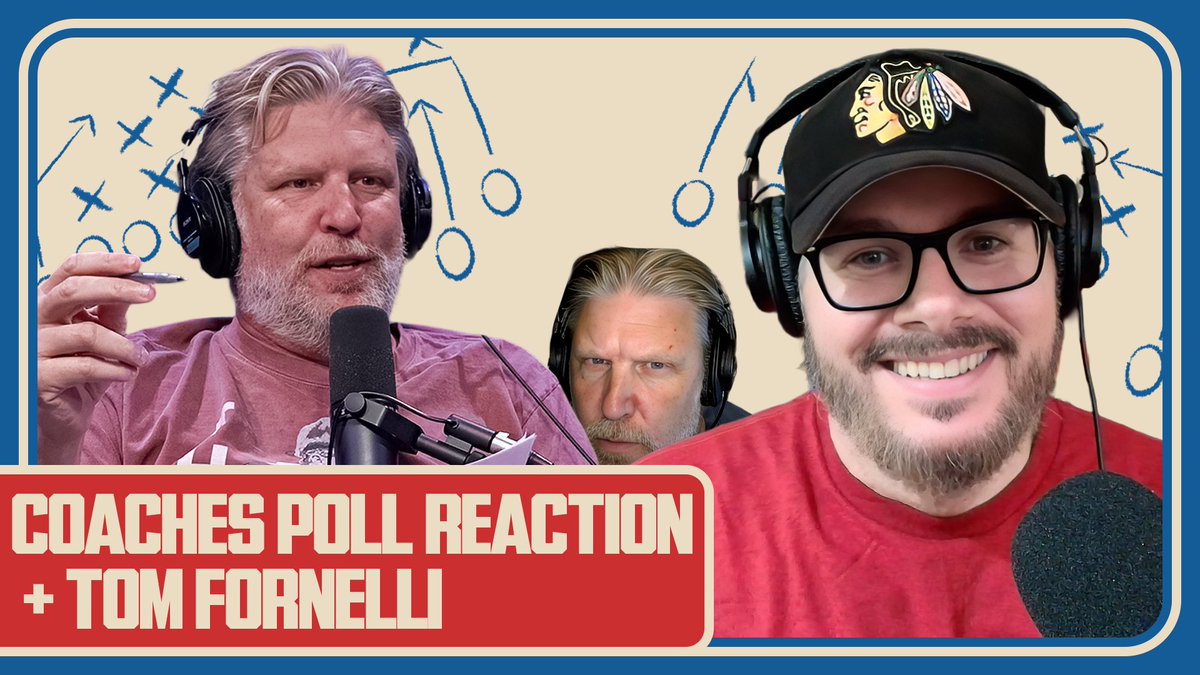 BFWshow's tweet photo. The BFW Show 8.6.26 ft. @TomFornelli is out now everywhere!

- We react to the first coaches poll
- Who are the real supervillains of College Football
- 1 on 1 with Tom Fornelli
- and much more!

Tune in: https://t.co/kkWZvTwB8a https://t.co/RHT0S0Yz2e