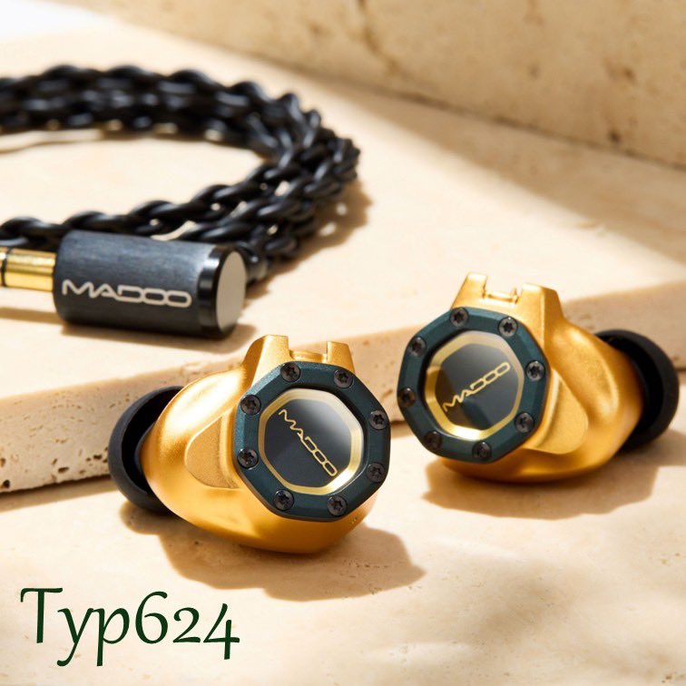 madoo_audio_jp's tweet photo. 【新製品】"Ortho"1基 搭載『Typ624』
「Typ623」に対し、「Typ624」では低音の質感や響きに異なるアプローチを採用。その違いが中高音域の聴こえ方にも変化をもたらし、個性の異なるサウンドを実現しています。
本日予約開始、2026年8月28日発売！
https://t.co/l8nxFVx9bT
#MADOO #Typ624 #イヤホン https://t.co/msiFjIaJhF