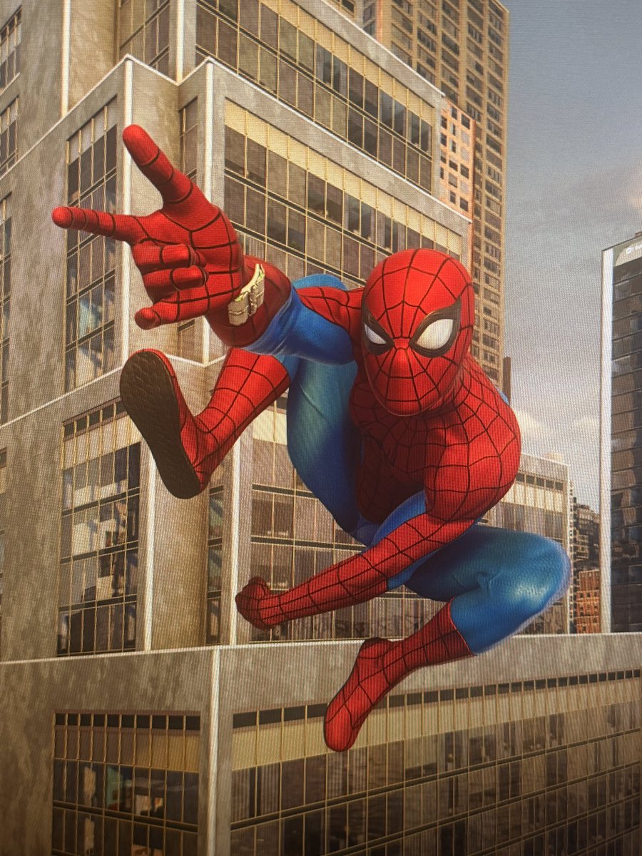 capitalspidey's tweet photo. THEY UPDATED THE SUIT IT LOOKS SO MUCH BETTER https://t.co/M7Id7w5hq6
