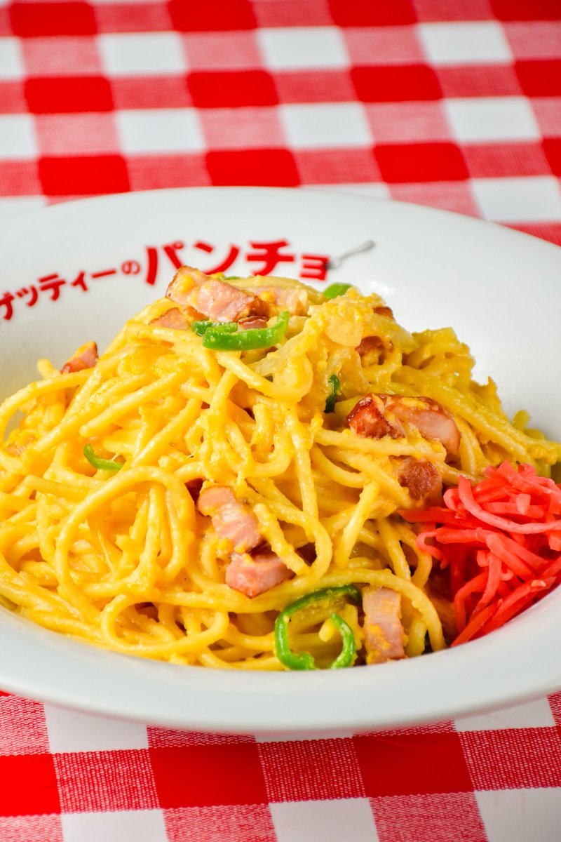 napopancho's tweet photo. 【ゆる募】 
パンチョの裏名物「白ナポ」を食べた事ある人🖐️

・もちろんです！　　  →RT 
・食べたことないです →いいね 
・おすすめの食べ方　　→コメント  

リアクション待ってるナポ🍝 https://t.co/0LLXhmZ1vX