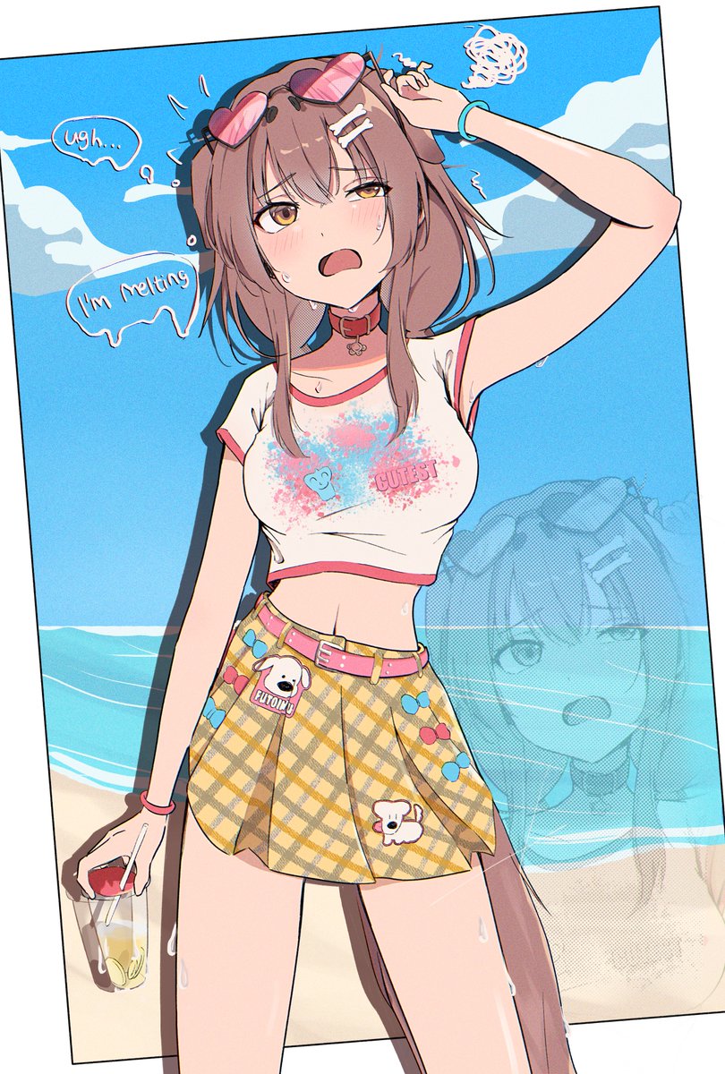 pocopii_'s tweet photo. Summer time!
"The heat is killing me.."
#できたてころね https://t.co/NSSqLcwLk6