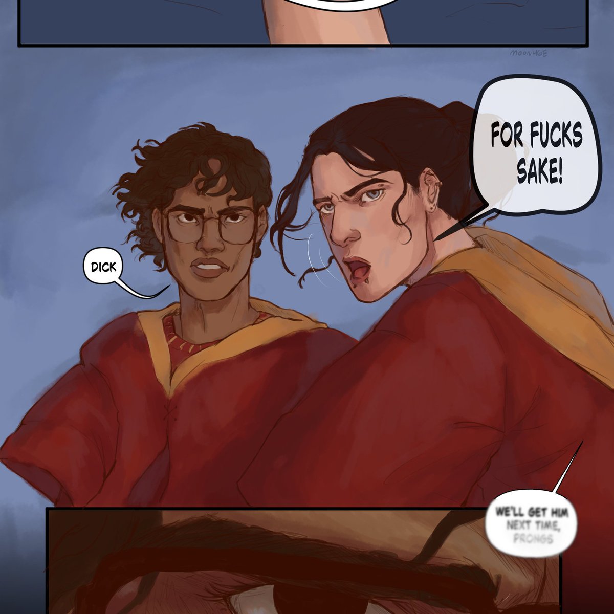 M00n4ge_art's tweet photo. Jegulus Comic!! #marauders (1/2). CW: Suggestive https://t.co/u2mcOYZ6KF
