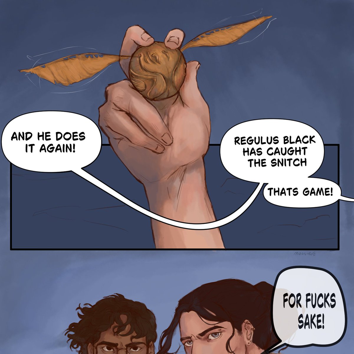 M00n4ge_art's tweet photo. Jegulus Comic!! #marauders (1/2). CW: Suggestive https://t.co/u2mcOYZ6KF