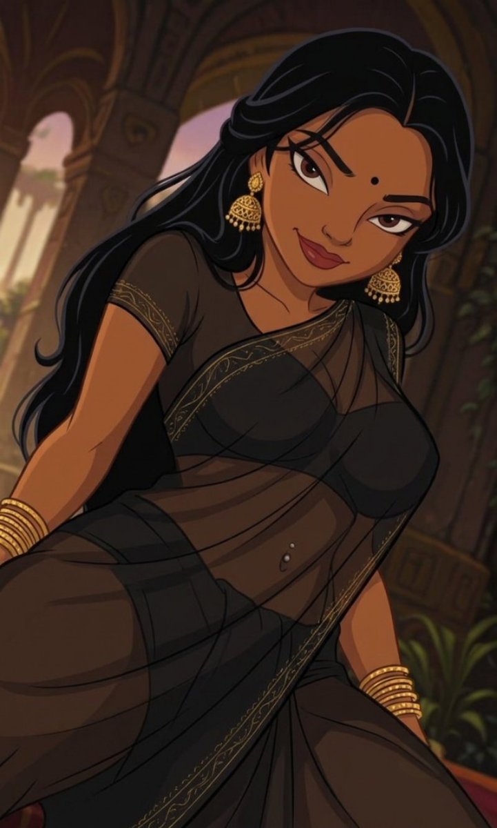 ganesh_miz4293's tweet photo. The virgin princess stands trembling in sheer black silk, her untouched body barely hidden as she locks eyes with her noble knight—ready to beg him to claim what no man has ever touched.
#RoyalTemptation #DesiPrincess #UntouchedBeauty #BlackSaree #HotDesi #AIArt #art #indian https://t.co/jOMCh77rDP