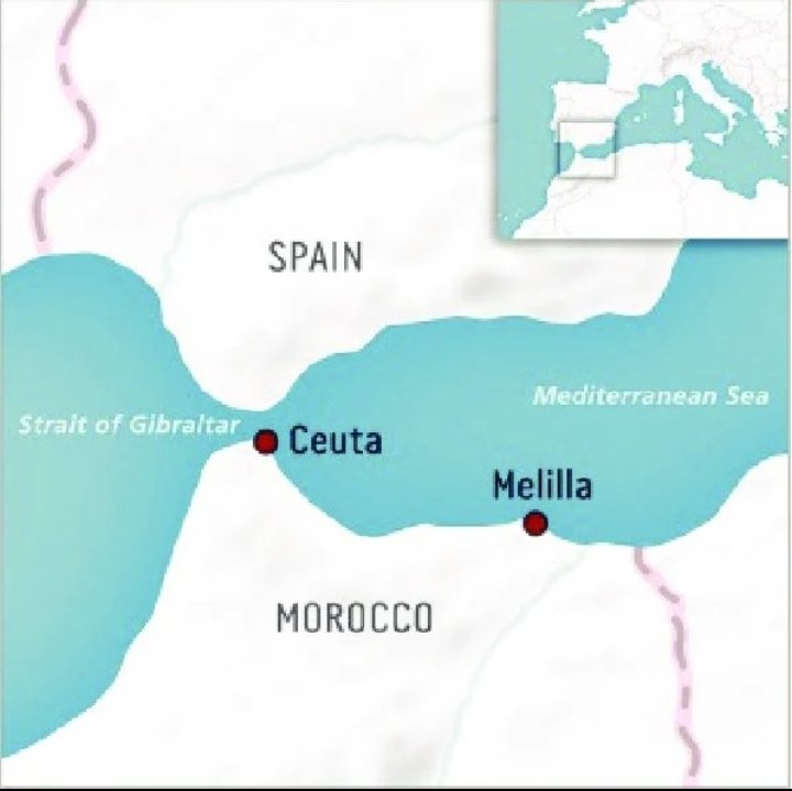 hassan_adb's tweet photo. @EFEnoticias Ceuta et milila deux villes marocaines 🇲🇦,et l espagne 🇪🇦 est un pays coloniale.
L unique souverain de ceuta et melilla est le roi mohamed 6. https://t.co/4zxvG2POqU