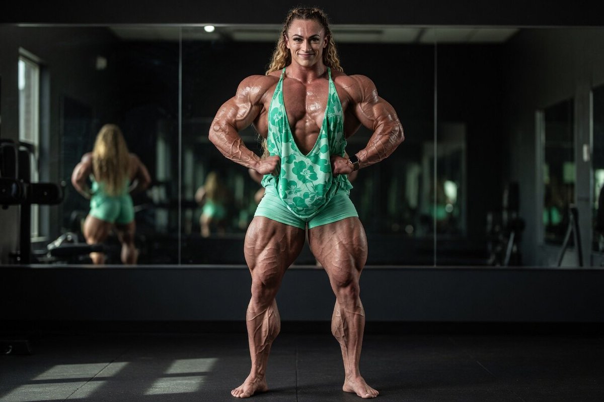 muscleaigf's tweet photo. #girlswithmuscle #femalebodybuilding #fyp #fbb #musclemommy #strongerthanbefore https://t.co/WIhyCy4Afe