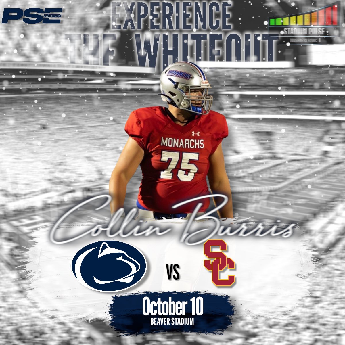 psu_everythingu's tweet photo. 2028 3⭐️OT @c_burris2028 will attend the WHITEOUT on October 10th.
Burris is currently ranked as the no.21 player in OH and the no.53 OT in the country per 247composite rankings.
#whiteout https://t.co/iV0vwI9DuM