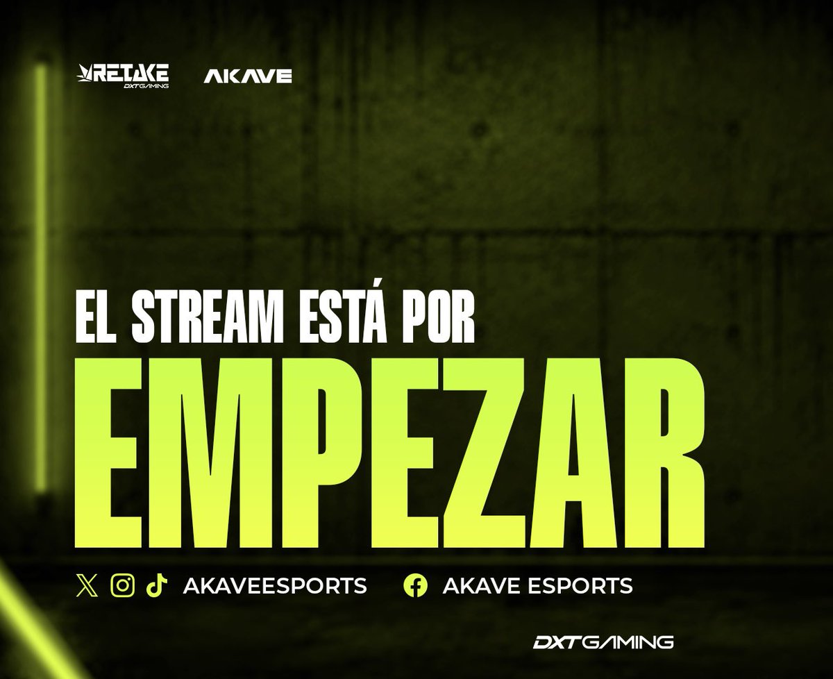 AkaveEsports's tweet photo. 🚨 EN VIVO 🚨

¡Conoce a los equipos y los grupos en la edición 2026 de Retake by #DXTGaming! 🫡

📺 TTV/akave_esports https://t.co/2Zi4bMoy6e