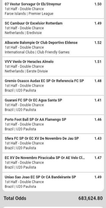 Given19911's tweet photo. Cricket team with highest scores 
💥BW671E3ABB💥

Double chances &amp; over 1.5 goals 
💥BW6717A1A3💥

First half Multigoals 
💥BW67171520💥

First half double chances 
💥BW6716555B💥 https://t.co/W8DtFxjEWq