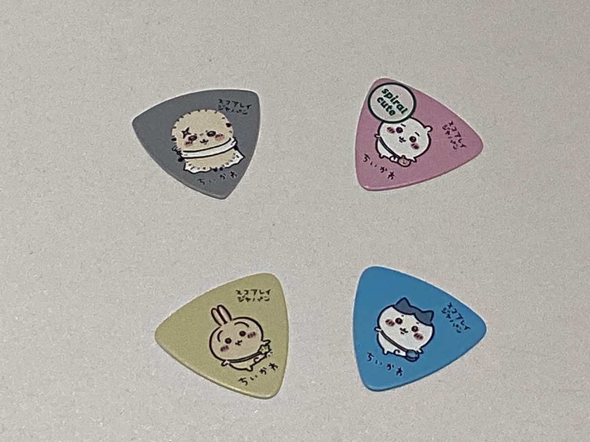 shima_ms_ike's tweet photo. いま話題の　#ちいかわ　ピック🎸
お取り扱い中です🎶
残り僅かですので、気になる方は是非お越しくださいませ🎵
#島村楽器　＃池袋 https://t.co/HBGH4gU1Uv