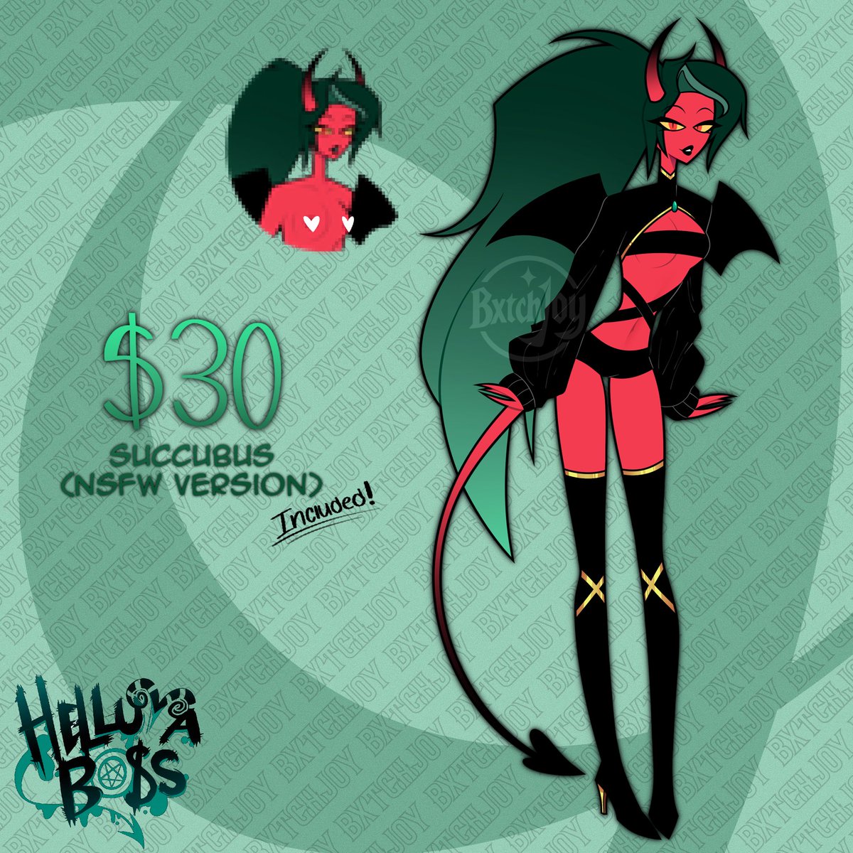 BxtchJoy's tweet photo. 𝖲𝗎𝖼𝖼𝗎𝖻𝗎𝗌 𝖮𝖢 - $30 (𝖴𝖲𝖣)
| 𝖭𝖲𝖥𝖶 𝗏. 𝗂𝗇𝖼𝗅𝗎𝖽𝖾𝖽! |
 
𝙲𝚘𝚖𝚖𝚎𝚗𝚝 𝚘𝚛 𝙳𝙼 𝚝𝚘 𝚌𝚕𝚊𝚒𝚖
 [𝙿𝚊𝚢𝚙𝚊𝚕 𝙾𝙽𝙻𝚈‼️]

#adoptableoc #HelluvaBoss‌ https://t.co/E17w5geHTd