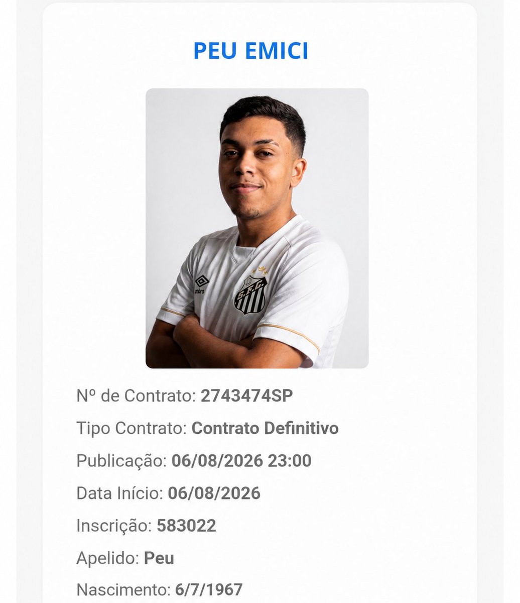 Lucas_bu7's tweet photo. BIDOU!!

Peu já está no BID e pode entrar em campo pelo Santos Xrequinha já no próximo jogo.

@SantosXREPro @Peu_emici https://t.co/0gbC67KG9T