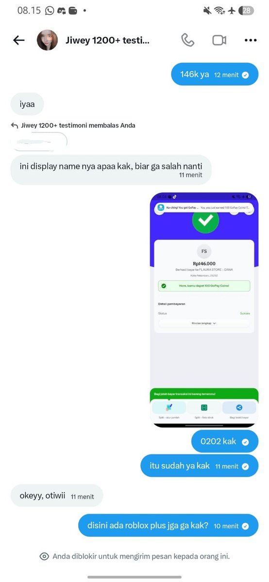flourver's tweet photo. HELP RT &amp; SHARE SCAMMER ROBUX

Salah satu cust aku kena scam di @ynulkarina Jiwey 1200+ testimoni

Kataku STOP DEHHH DARIPADA PANTAT MU BUNTET

Hati" ya teman timun
#zonauang https://t.co/snvRZuayPX