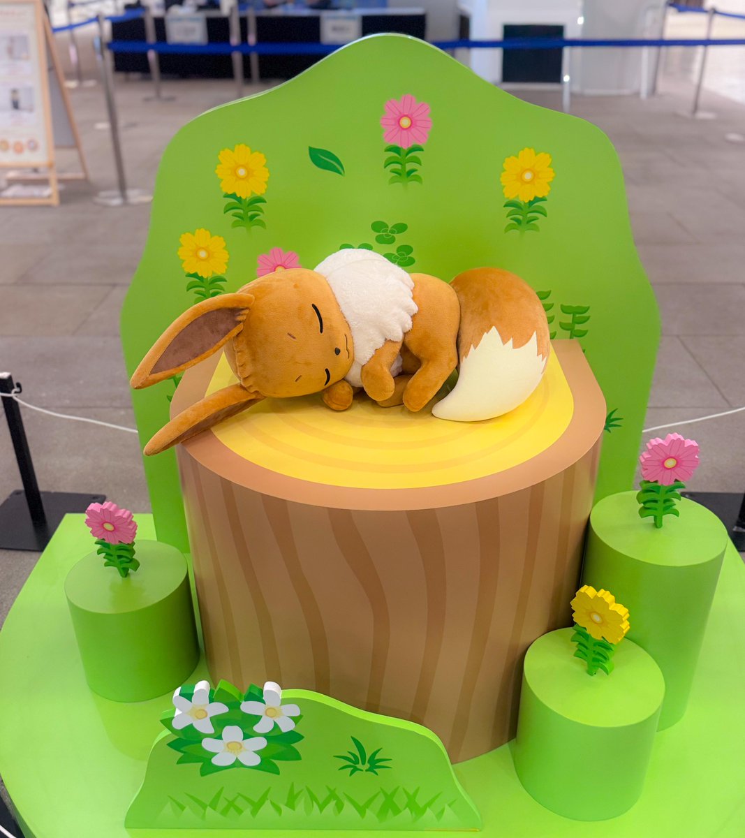 project_eevee's tweet photo. 『Pokémon Sleep』のリリース3周年イベント✨
「横浜でみっけ！ポケモンねがおリサーチ」開催中💤
切り株の上で眠っている #イーブイ が😆📸
#イーブイフレンズ も探してみてね！
開催期間は8/23(日)までだよ❣️
https://t.co/OmtYuVRx2D
#Eevee #ポケモンスリープ #ポケスリ https://t.co/OIcFMG8cFn