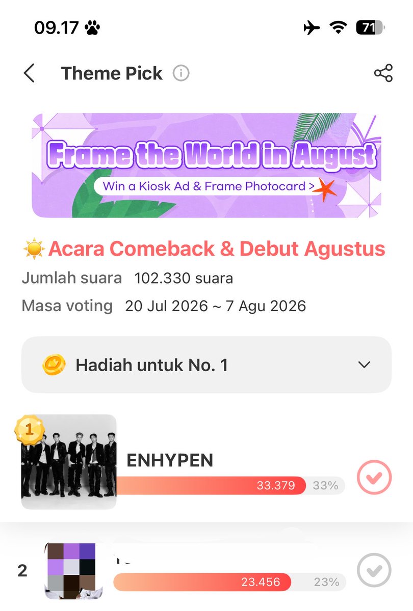 woniebeez_'s tweet photo. Ayo guys jangan lupa vote enhypen di Choeaedol karena hari ini TERAKHIR !! makin jauh gap nya makin bagus ☺️ https://t.co/WF2YaoF4xl