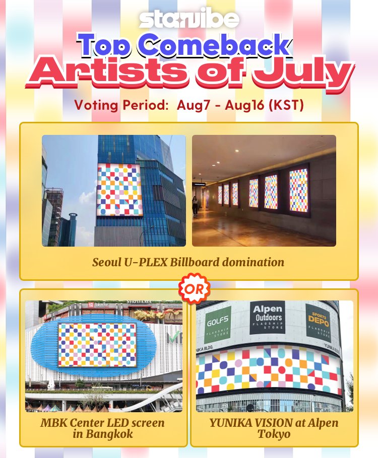 starvibe2015's tweet photo. 🚀 #JENNIE 's "Less Than A Lover" is trending hard!
📢 Currently leading the July Comeback Artists leaderboard!
🗓️ Aug 7 – Aug 16 (KST)
🔗 https://t.co/Og1BrC1sEu

📍 Reward (1st place winner chooses ONE):
• Seoul U-PLEX Billboard Domination (Outdoor billboard + 🔥) — 1 day
OR
• YUNIKA VISION at Alpen Tokyo, Tokyo — 1 day
OR
• MBK Center LED screen in Bangkok, Thailand — 3 days