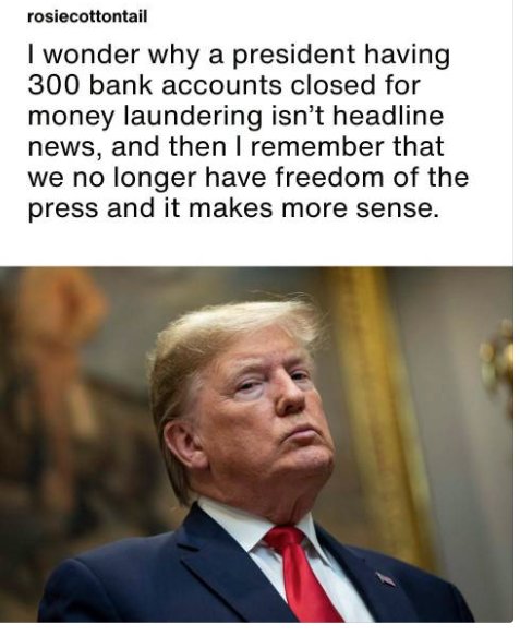 Abigail_M2050's tweet photo. A sitting US President had 300+ bank accounts shut down by Capital One for "anti-money laundering reasons." Not 1. Not 10. THREE HUNDRED. The bank told a federal court—under oath.
If this isn't the biggest scandal in American history, then what the hell is? https://t.co/ufJJzkNLVu