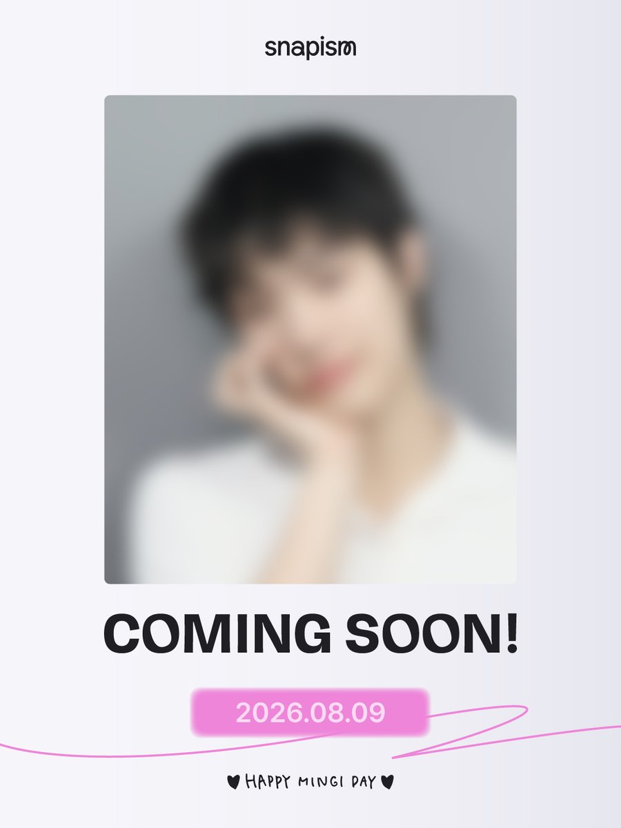 photoism_kr's tweet photo. PHOTOISM X ATEEZ 민기 (MINGI)
ARTIST FRAME &amp; snapism COMING SOON !

8월 9일에 공개될 민기의 프레임과 스티커를 만나보세요 !

📅 26.08.09 – 26.09.08
*08/09 00시 포토이즘 앱에서 제일 먼저 ATEEZ 민기 프레임을 만나보세요 !

ONLY IN PHOTOISM https://t.co/w4lIonHXGj