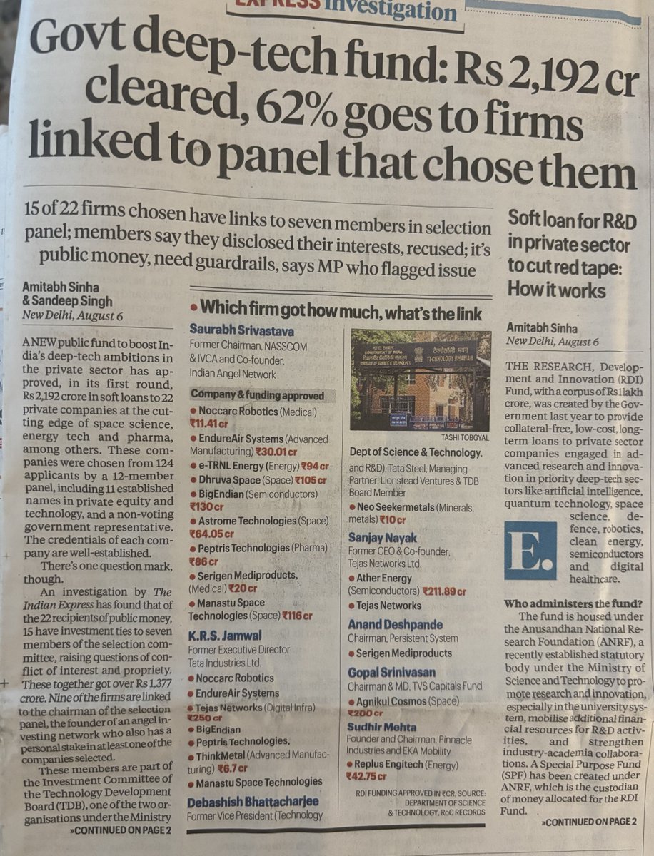 pbhushan1's tweet photo. This is minor cronyism in this govt, done without blinking. The big ones are the ports, airports, mines to Adani &amp; contracts to Adani &amp; firms of BJP leaders &amp; those who donate to BJP via electoral bonds etc.
The level of corruption now is many times of peak UPA govt https://t.co/De29tG29Fw