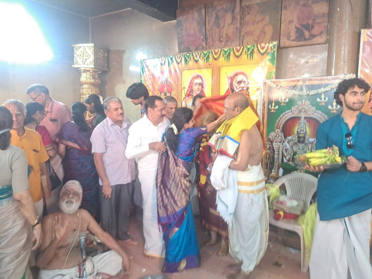 HRajaBJP's tweet photo. சென்னை மாநகராட்சி 134 வது வார்டு பாஜக மாமன்ற உறுப்பினர் சகோதரி திருமதி.உமா ஆனந்தன் அவர்களின் மூத்த சகோதரி அவர்களின் சதாபிஷேக விழா நிகழ்வில் கலந்து கொண்டு சிறப்பித்தேன். https://t.co/0hNikqgWUu