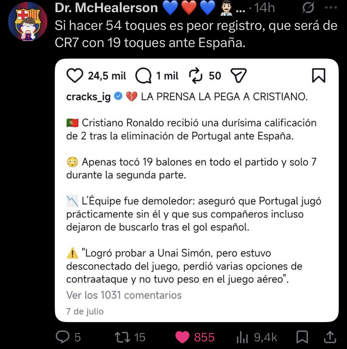 MattIsMad25's tweet photo. @DanannOficial Mister Chí es un madridista. https://t.co/wS7oNOahCD