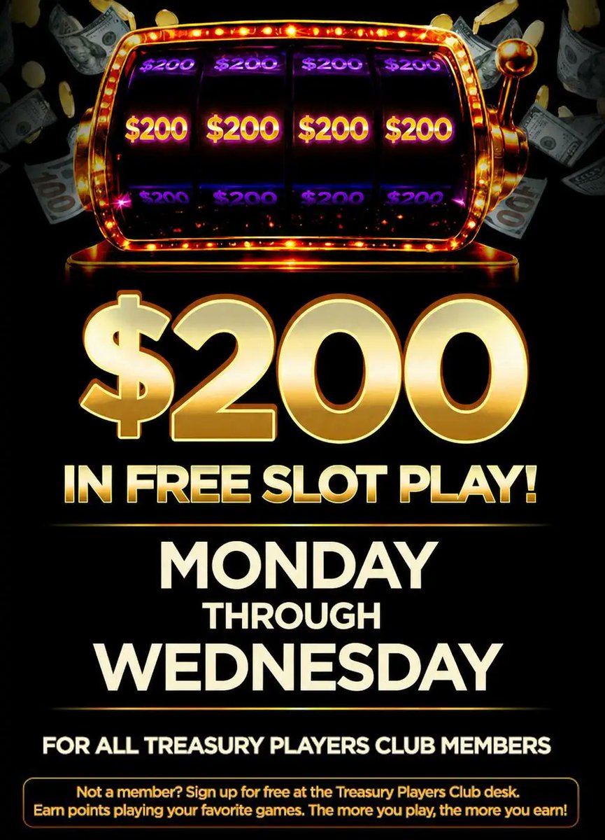 Michael_Hetrick's tweet photo. @milestomemories @VitalVegas  Heard about this TI email of $200 Free Play for everyone Monday-Wednesday thru Sept. 7th? Seems wild and a major promotions nightmare. https://t.co/ZhEBl2CfkY