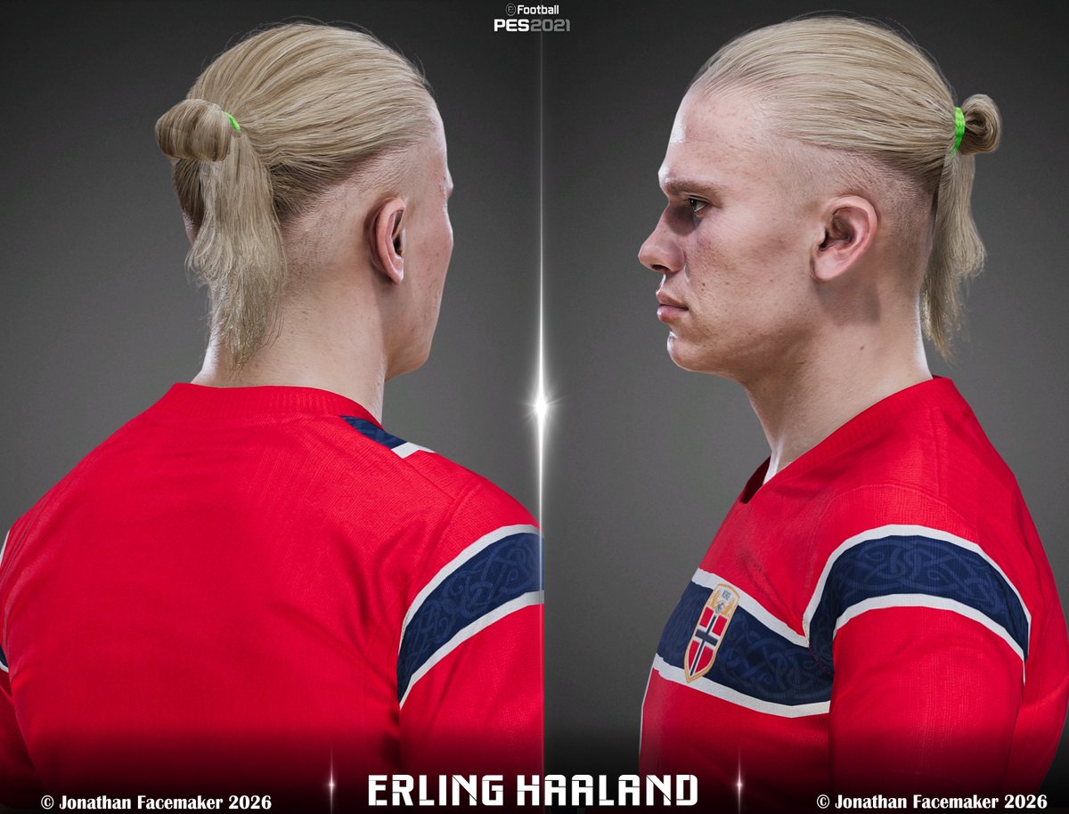 JFacemaker's tweet photo. ● FACE UPDATE PC | #eFootball2021 🎮📷❤️‍🔥

● Erling Haaland - @ManCity 
●  Neymar JR - @SantosFC https://t.co/hcxAzjqHEo