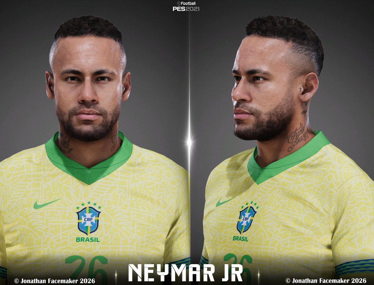 JFacemaker's tweet photo. ● FACE UPDATE PC | #eFootball2021 🎮📷❤️‍🔥

● Erling Haaland - @ManCity 
●  Neymar JR - @SantosFC https://t.co/hcxAzjqHEo