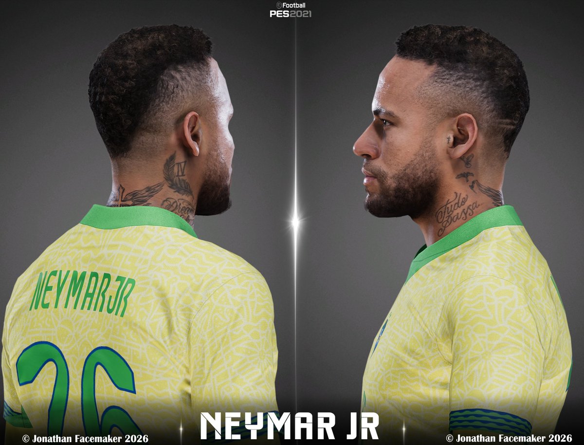 JFacemaker's tweet photo. ● FACE UPDATE PC | #eFootball2021 🎮📷❤️‍🔥

● Erling Haaland - @ManCity 
●  Neymar JR - @SantosFC https://t.co/hcxAzjqHEo
