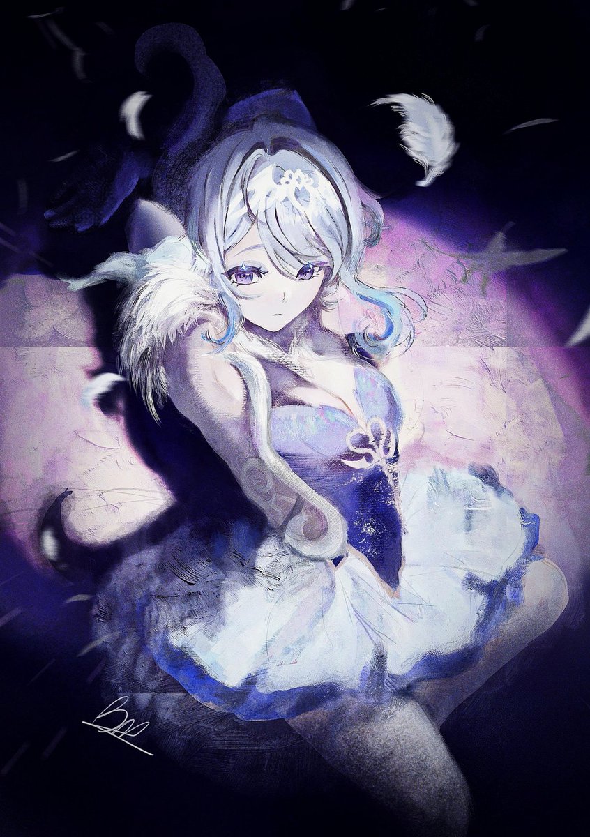 OCTUPUKUTE's tweet photo. As gentle as a feather 
#Odette #奥黛塔 #GenshinImpact #原神 https://t.co/LLGIpvU0Jw
