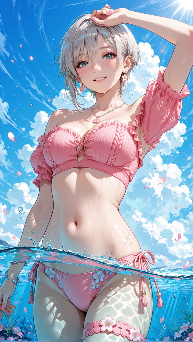 glum_ai's tweet photo. 金曜日おひるです🌞
今週も終わりが見えてきましたね〜✨

詰め合わせ👙💛🤍🫧
SFW illustration. No nudity. No suggestive intent.💙🩷 https://t.co/koVp6ynEPC