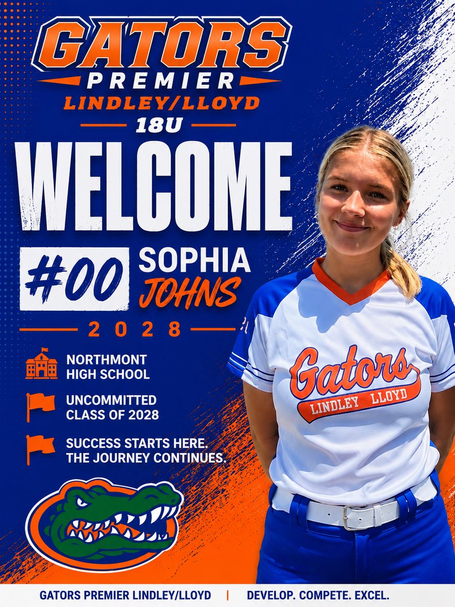GatorsPremier08's tweet photo. We would like to welcome Sophia Johns to the team!  Sophia will add another great arm in the circle! Let”s go! @Gators08Lindley @MarkLlo84231890 https://t.co/j0kWXhFKgf