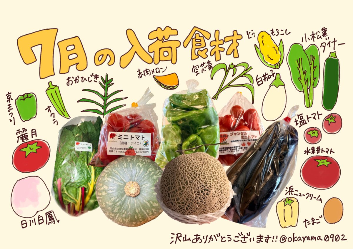 okayama0902's tweet photo. 8月7日(金) 営業中🈺

ランチ　個室5室、2席空き
ディナー　満席御礼

ご来店にはご予約がオススメです♪

オーナー🧭
#岡山農業高校レストラン https://t.co/rJW12h4iQJ