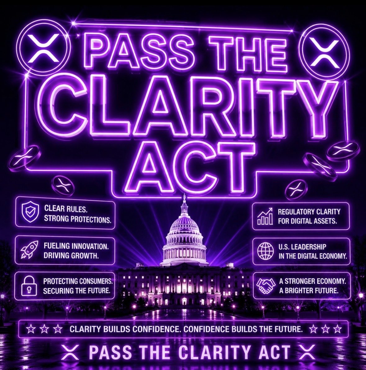 Iastadam's tweet photo. I couldn't help myself....
I just upped my bags with more XRP and XDC...
Pass the Clarity Act!!!👏👏👏🇺🇸🇺🇸🇺🇸 https://t.co/OerxB0yA2Y